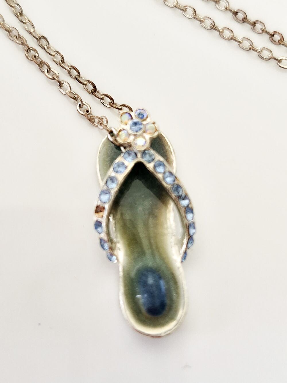 Vintage Avon Flip Flop Sandal Necklace